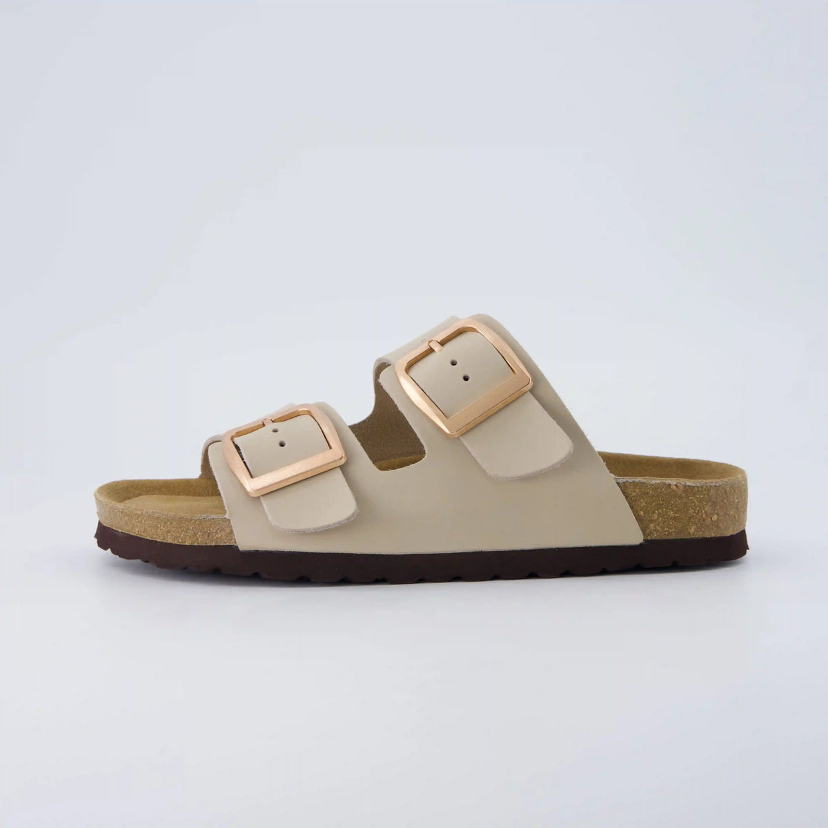 Laz Genuine Suede Slides