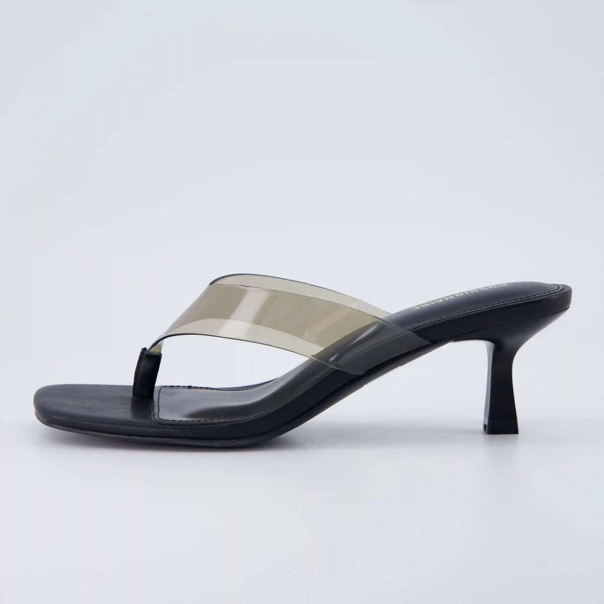 Mezzo Clear Strap Kitten Heels