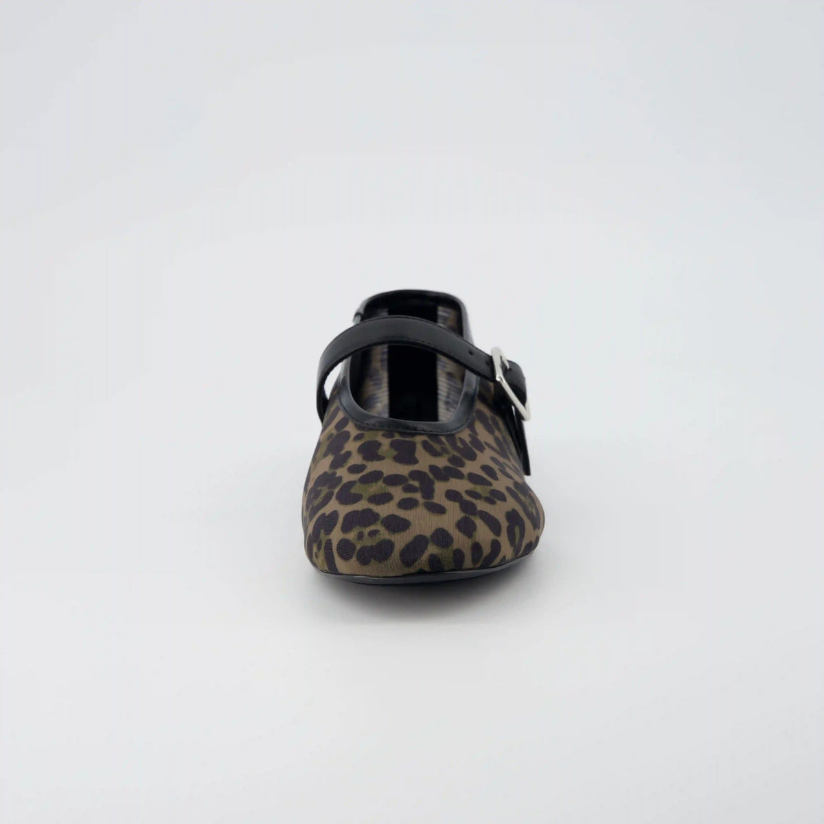 Moma Leopard Print Mary Jane Flat