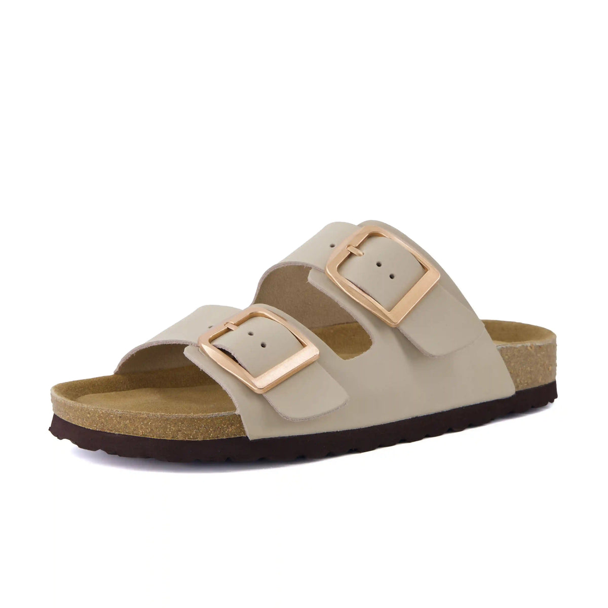 Laz Genuine Suede Slides
